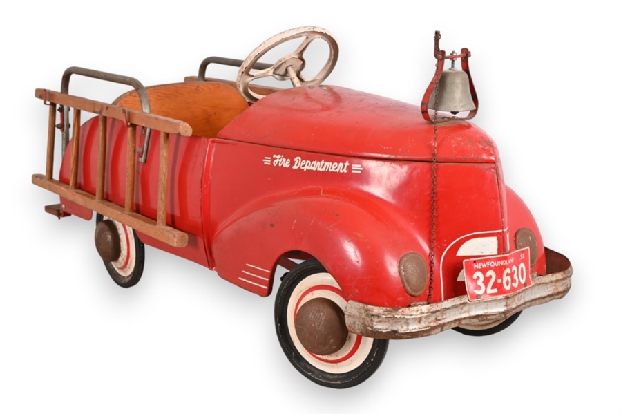 Vintage Fire Department Pedal Car