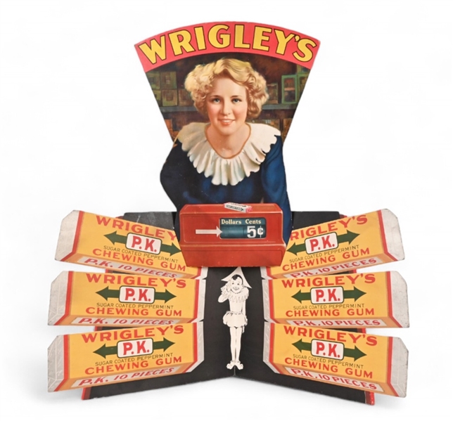 Wrigleys Gum Cardboard Litho Store Display