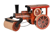 Antique Tin Wind-Up Toy Steam Roller