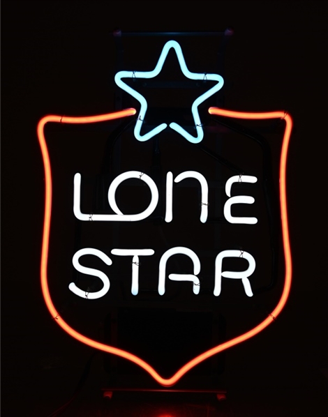 Lone Star Beer Shield Neon Sign NOS