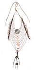 Crow Indian Medicine Necklace with Mirror