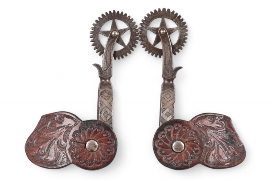 Unmarked Personalized Custom Spurs Dated 1889