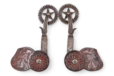 Unmarked Personalized Custom Spurs Dated 1889