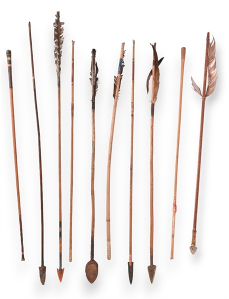 Collection of (10) Indian Handmade Arrows