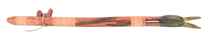 Rare Native American Carved Wood Flute