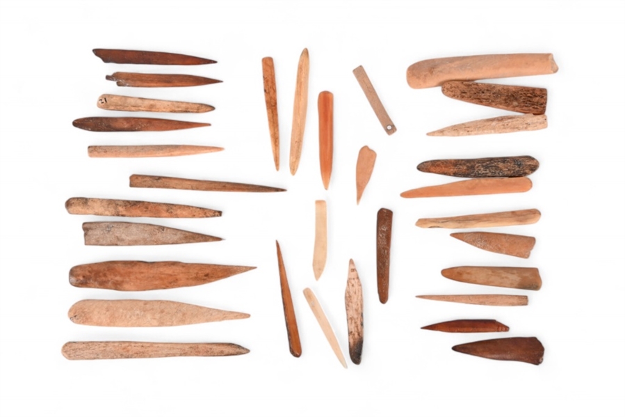 Collection of (32) Indian Bone Awls