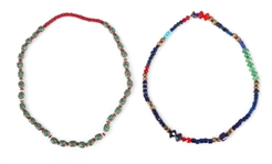 Pair of Scarce Indian Trade Bead Necklaces