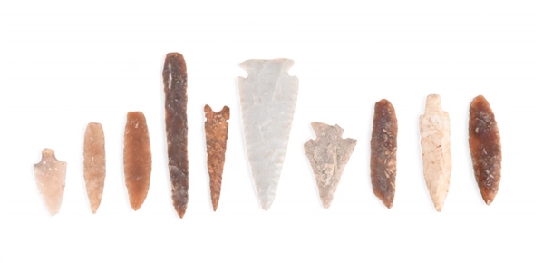 Collection of (10) Indian Arrowheads