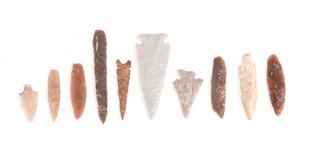 Collection of (10) Indian Arrowheads