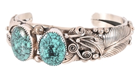 Turquoise Sterling Silver Indian Bracelet