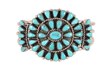 Navajo Indian Turquoise Sterling Silver Bracelet