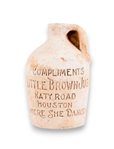 Houston Texas Small Advertising "Little Brown Jug"