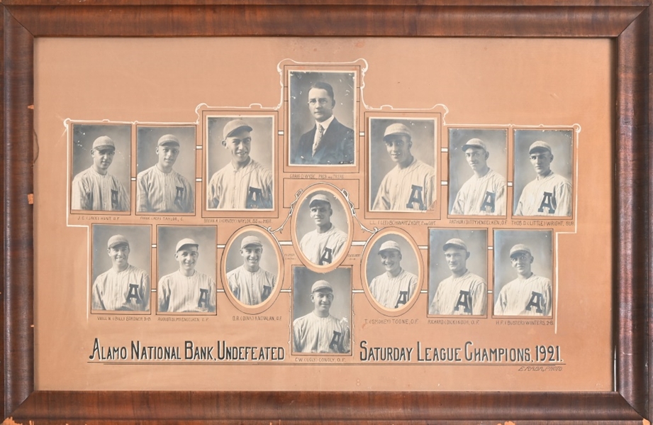 1921 San Antonio Texas Baseball Team Photos