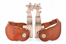 Nocona McChesney Marked John Wayne Pattern Spurs