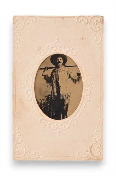 Rare Buffalo Bill Original Tin Type Photograph