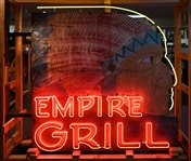 Empire Grill Neon Indian Advertising Sign