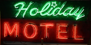 Holiday Motel Neon Advertising Sign