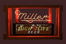 Miller Lite Neon Advertising Sign