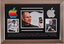 Steve Jobs Signed Apple Framed Display