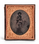 Daguerreotype Photo of Unknown Confederate Soldier