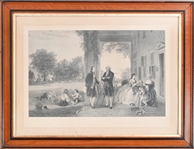 "Washington at Mount Vernon" Engraving 1863