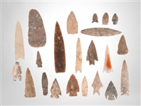 Collection Of Arrowheads (22)