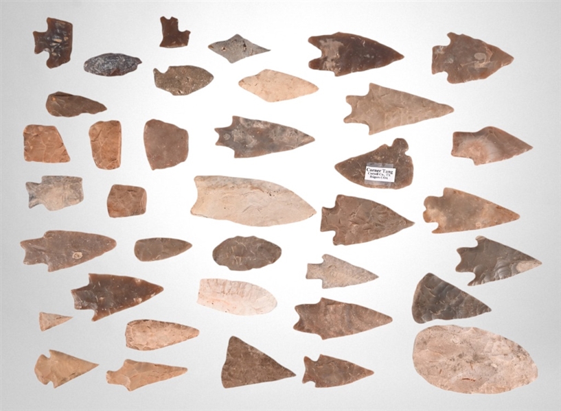 Collection Of Arrowheads (37)