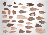 Collection Of Arrowheads (37)