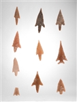 Collection Of Arrowheads (10)