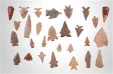 Collection Of Arrowheads (28)