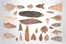 Collection Of Arrowheads (26)