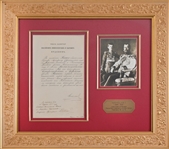 Russian Czar Nicolas II Signed Document c.1905