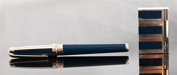 ST Dupont Olympio Fountain Pen & Lighter