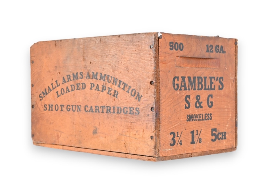 Vintage Gambles Shot Shell Wood Crate