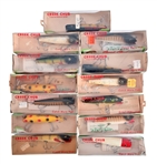 Collection of (13) Vintage Creek Chub Lures NOS