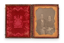 John Nugent & Wife, Cased Daguerreotype California