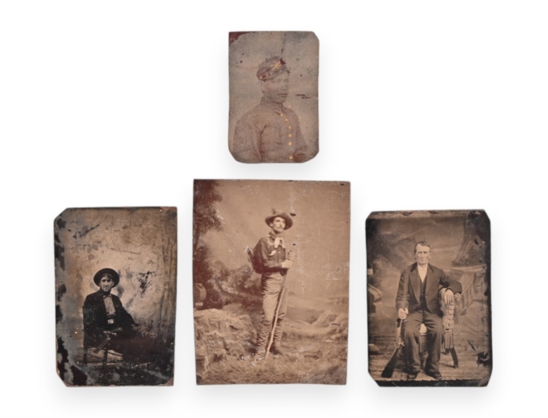 Collection of (4) Daguerreotype of Unknown Men