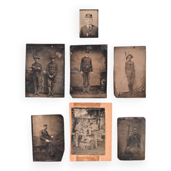 Collection of (7) Civil War Era Daguerreotypes