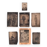 Collection of (7) Civil War Era Daguerreotypes