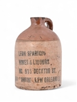 Antique New Orleans Advertising Whiskey Jug