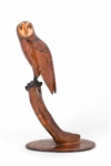 Brian Arthur "Barn Owl on Branch" Bronze