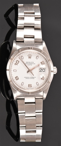 Rolex Oyster Perpetual Date-White Arabic Dial