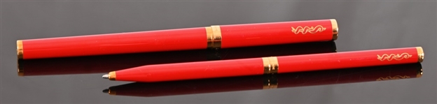 ST Dupont Paris Fountain & Rollerball Pen (Pair)