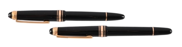 (2) Montblanc Meisterstuck 75th Anniversary Pens