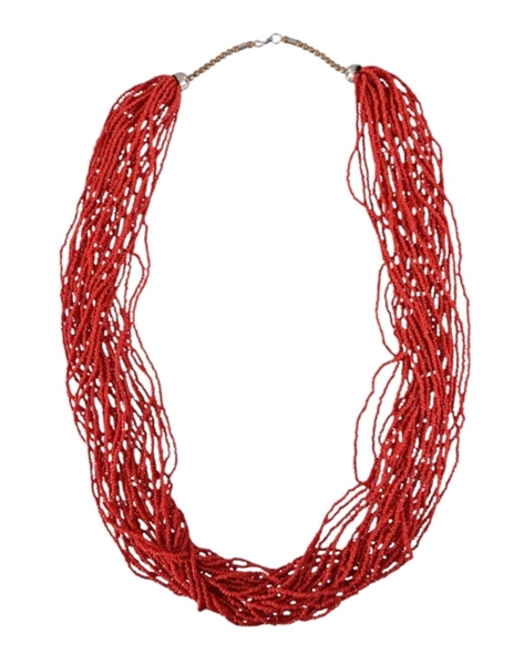 Indian Red Coral 30-Strand Necklace