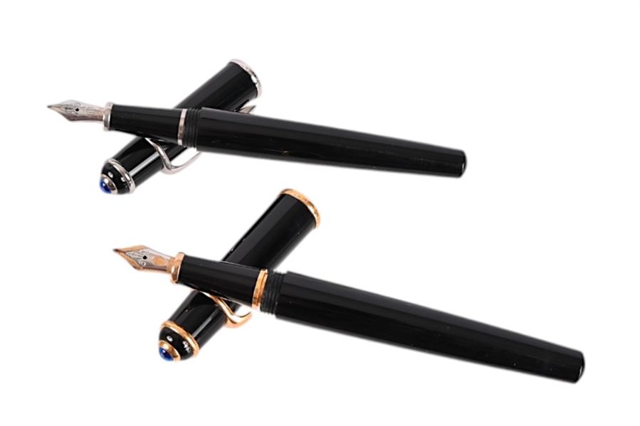 (2) Cartier Diabolo Fountain Pens